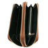 Gaia - Double zip around leather wallet